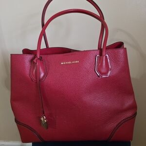 Michael Kors Cherry Red Tote Bag